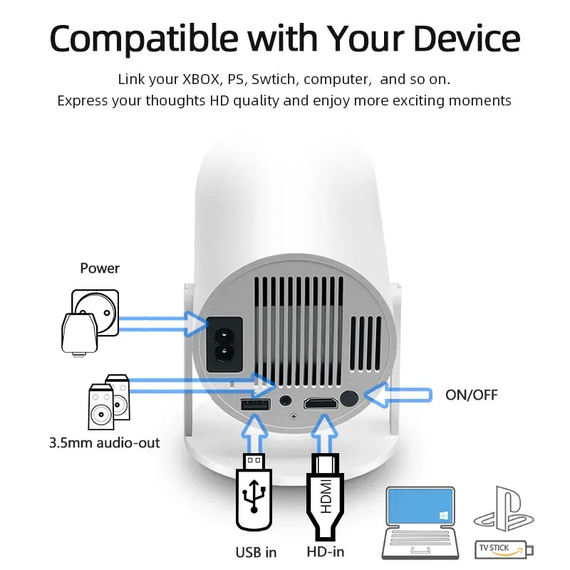 2 In 1 Game Projector & Controller