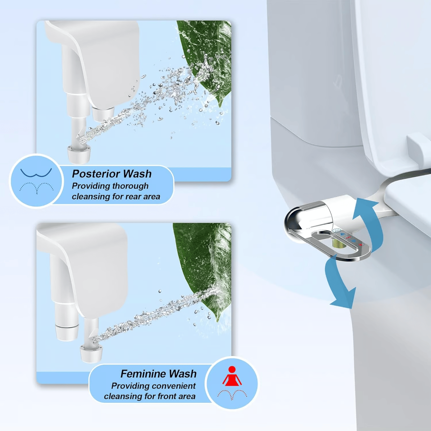 Smart Toilet Flusher(Hot and cold temperatures can be adjusted freely)