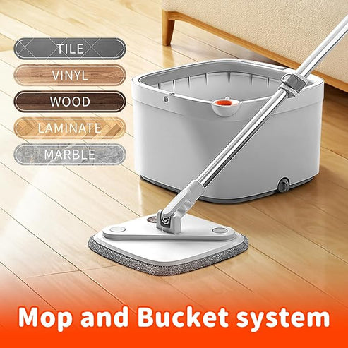 Hands-Free Spin Mop & Quick Dry Bucket