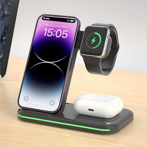 Triple Function Wireless Charger – Charge, Drive, Repeat!